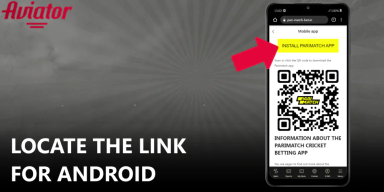 Locate the link for Aviator Android app